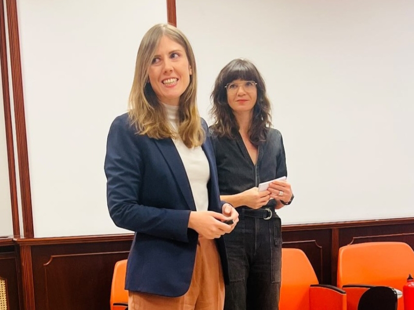 MerkleInstitute's tweet photo. Our @MerkleInstitute NanoARTS duos presented their ongoing art/science projects at a special #symposium yesterday in @UPTimisoara. A great opportunity for Alke Fink, @WederChristoph and @CluffieJ to show how their work with Claudia Christen, Yvo Goette and Pedro Wirz has evolved https://t.co/RjIxBiXyWr