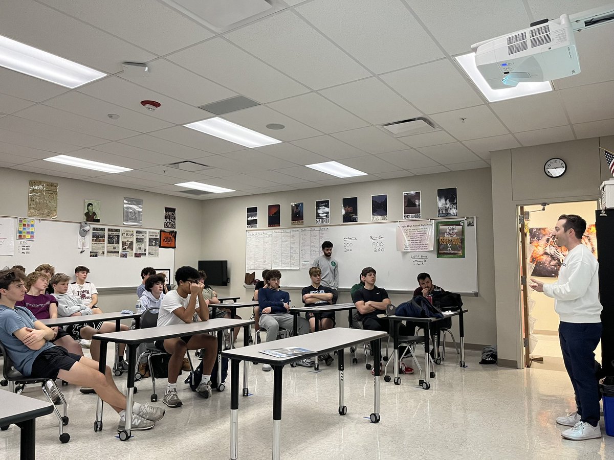 Huge thanks to <a href="/BrandonSaho/">Brandon Saho</a> coming to speak to our program today. Really appreciate hearing about his journey with Mental Health. Go check out his podcast @MentalGamePods ! Great dude doing some really cool stuff.