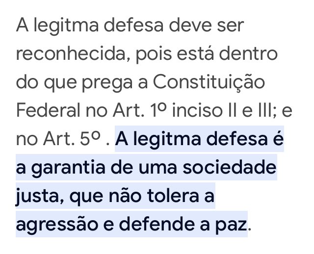 ASalton's tweet photo. @EdRaposo_ #legitimadefesa é direito constitucional! https://t.co/5C4Vu5Vw2i