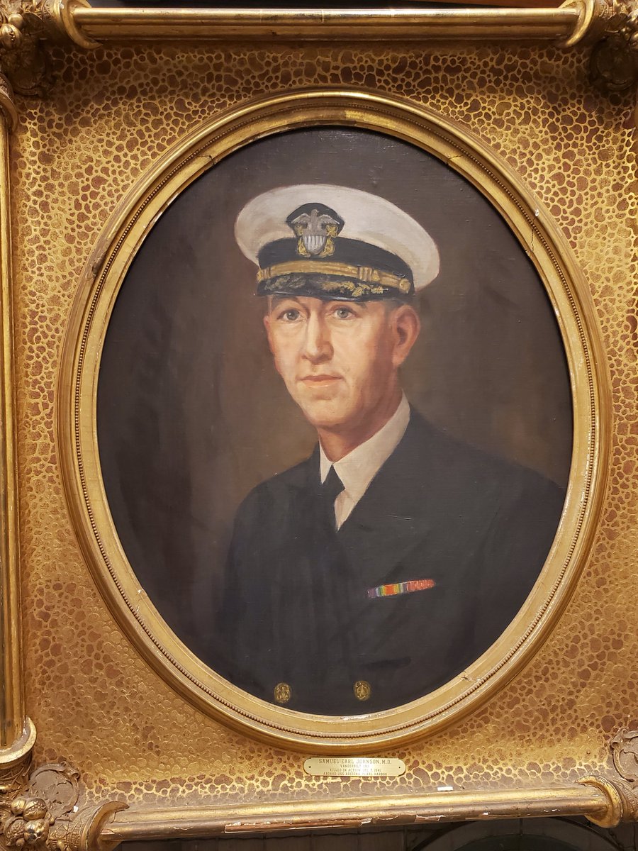 On Pearl Harbor Remembrance Day, we remember Cmdr. Samuel Earle Johnson, MD’1911, who served as senior medical officer on the USS Arizona and was killed during the attack on Pearl Harbor. His portrait is part of the History of Medicine Collection at Eskind Biomedical Library.