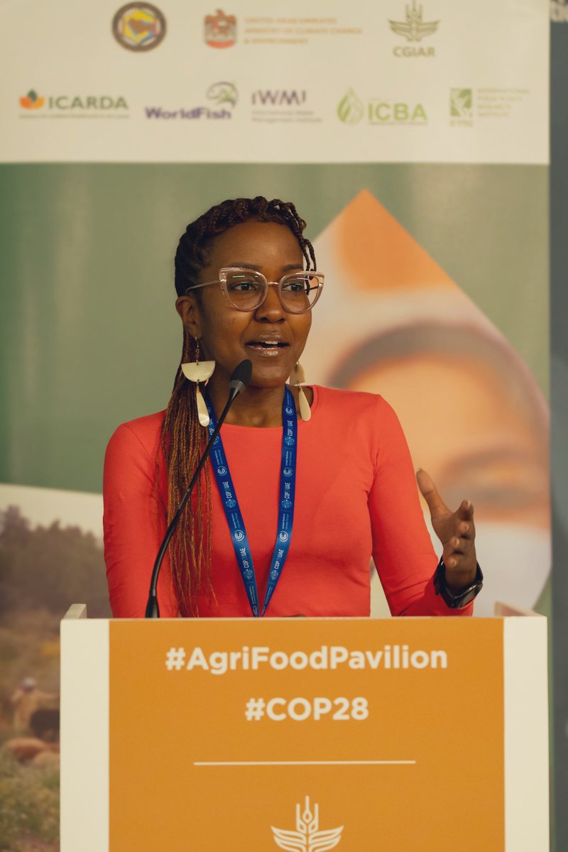 “Policy is backed by evidence and the evidence is in science.” I’m honoured to have represented @youngo_unfccc in the @CGIAR x @GRA_GHG event; “Role of #youth in policy making for #ClimateAction in the Global South' 🎥Watch the replay: tinyurl.com/2n6u4rns #COP28 #COP28UAE