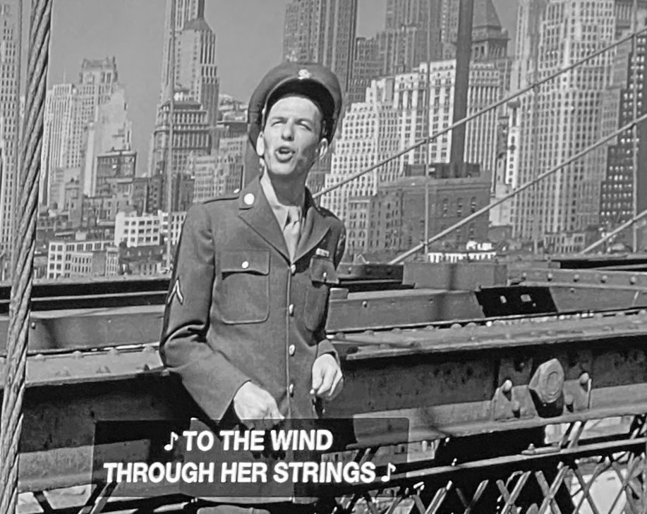 #ItHappenedInBrooklyn 1947
#WednesdayNight 
#ClassicMovie #MusicalComedy
#FrankSinatra #JimmyDurante
#PeterLawford
#KathrynGrayson
#GloriaGrahame
#FirstTimeWatching
This is good!!