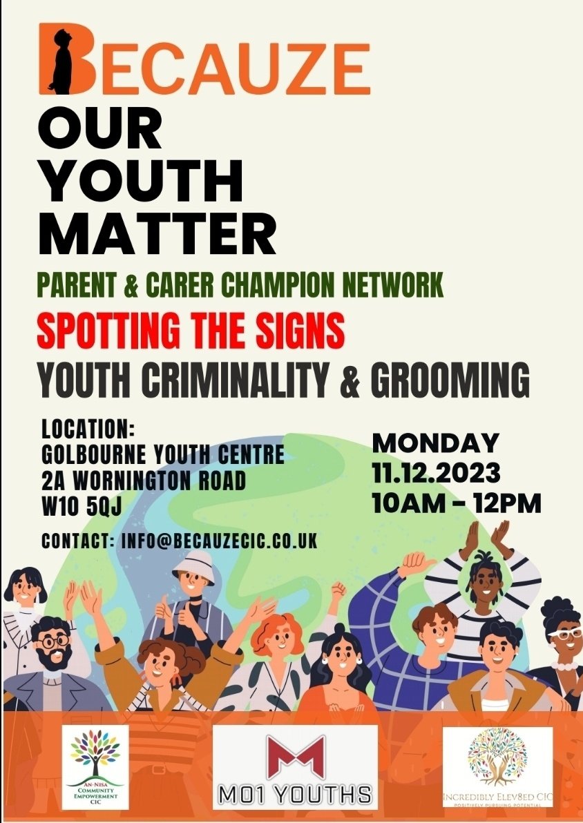 Come join us at our workshop on how we can all help our young people, as it takes a village to raise a child.<a href="/mo1youths/">Mo1youths</a> <a href="/AnNisaGroup/">An-Nisa</a>