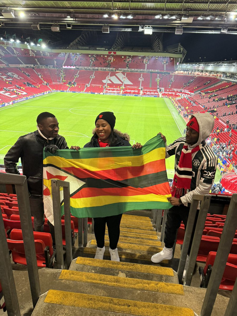 Old Trafford 🏠 The Theatre of Dreams 🏟️ From Zimbabwe to the World. 🌍 #MUFC #GGMU #WeAreUnited