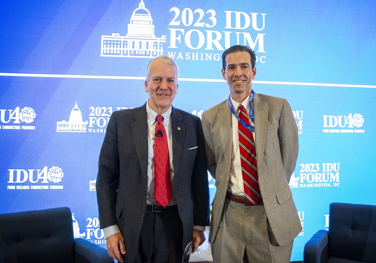 Thank you to @IDUAlliance and @SenDanSullivan for today's discussion on the axis of autocracy between #Russia, #China, and #Iran. The U.S. and its allies must defend the free world against authoritarian aggression. #IDUForum2023