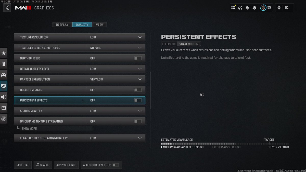 Brparadox's tweet image. After careful consideration, these are the best settings for Warzone 3