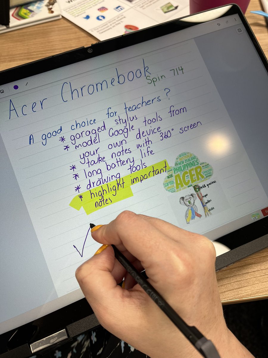 Why is Acer Chromebook Spin714 a good choice for teachers? Here’s why… #GoogleChampions #AcerForEducation #AUChampionsSymposium #GoogleForEducation