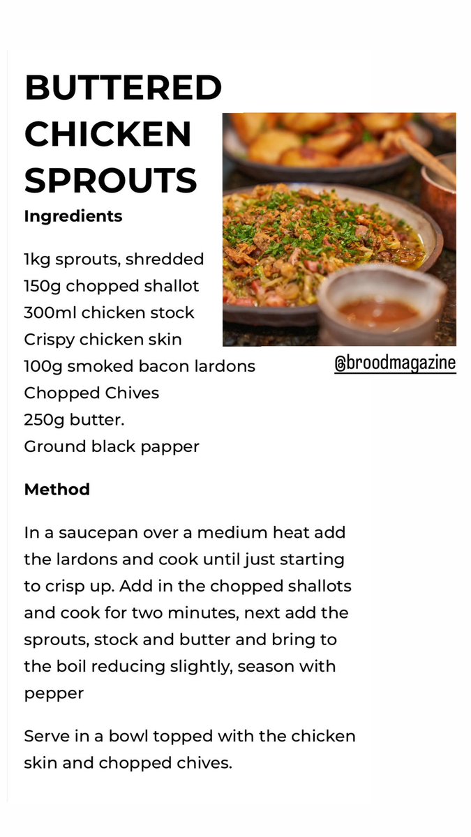 ‘The Trimmings’ Buttered Chicken Sprouts With @broodmagazine1 broodmagazine.com/christmas-trim…