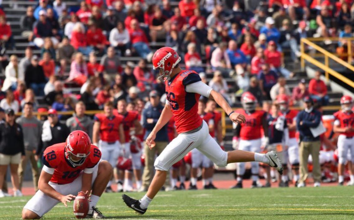 Blessed to have received an offer from the University of Dayton! Thank you @CoachFlaherty4 for this opportunity. @DaytonFootball @TDAndrews4 @CoachCos16 @HageeKicking @KornblueKicking @CoachTurnquist @Coach_Cush @ZionsvilleFB