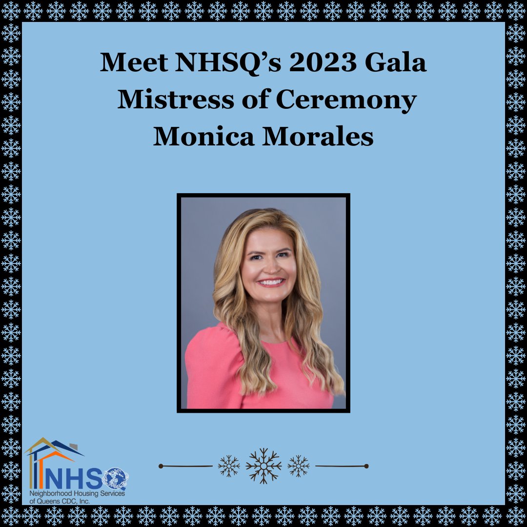 Our Mistress of Ceremonies for our Gala on December 13th, 2023: Monica Morales. A renowned journalist, Monica has received a national Emmy for her work in breaking news. To purchase tickets or sponsorships click here: rb.gy/dyam0m <a href="/monicamoralestv/">Monica Morales</a> <a href="/Chase/">Chase</a>
