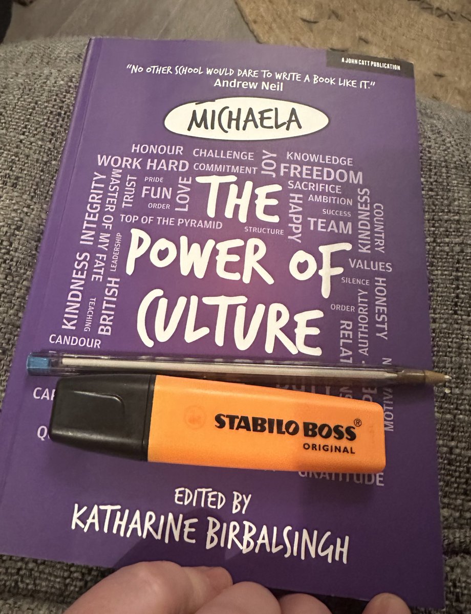 A few pages in and hooked @Miss_Snuffy #thepowerofculture #cultureinschools #positiveculture #conviction #pride #traditionalvalues
