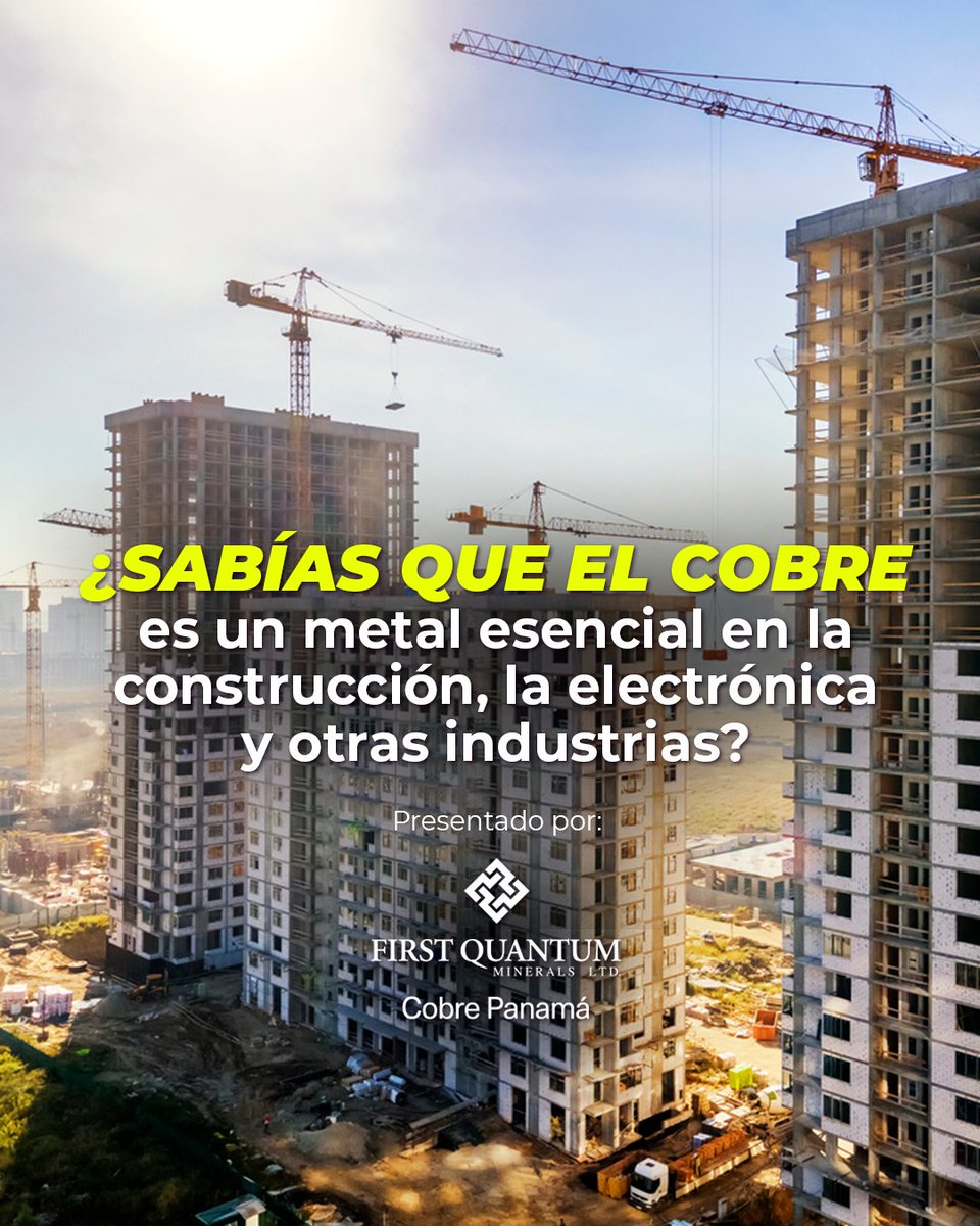 MiDiarioPanama's tweet image. Publicidad presentada por @Cobrepanama
¿Sabías que el cobre es un metal esencial en la construcción, la electrónica y otras industrias? La minería de cobre contribuye a la producción de una amplia gama de productos y tecnologías que mejoran la calidad de vida de todos.