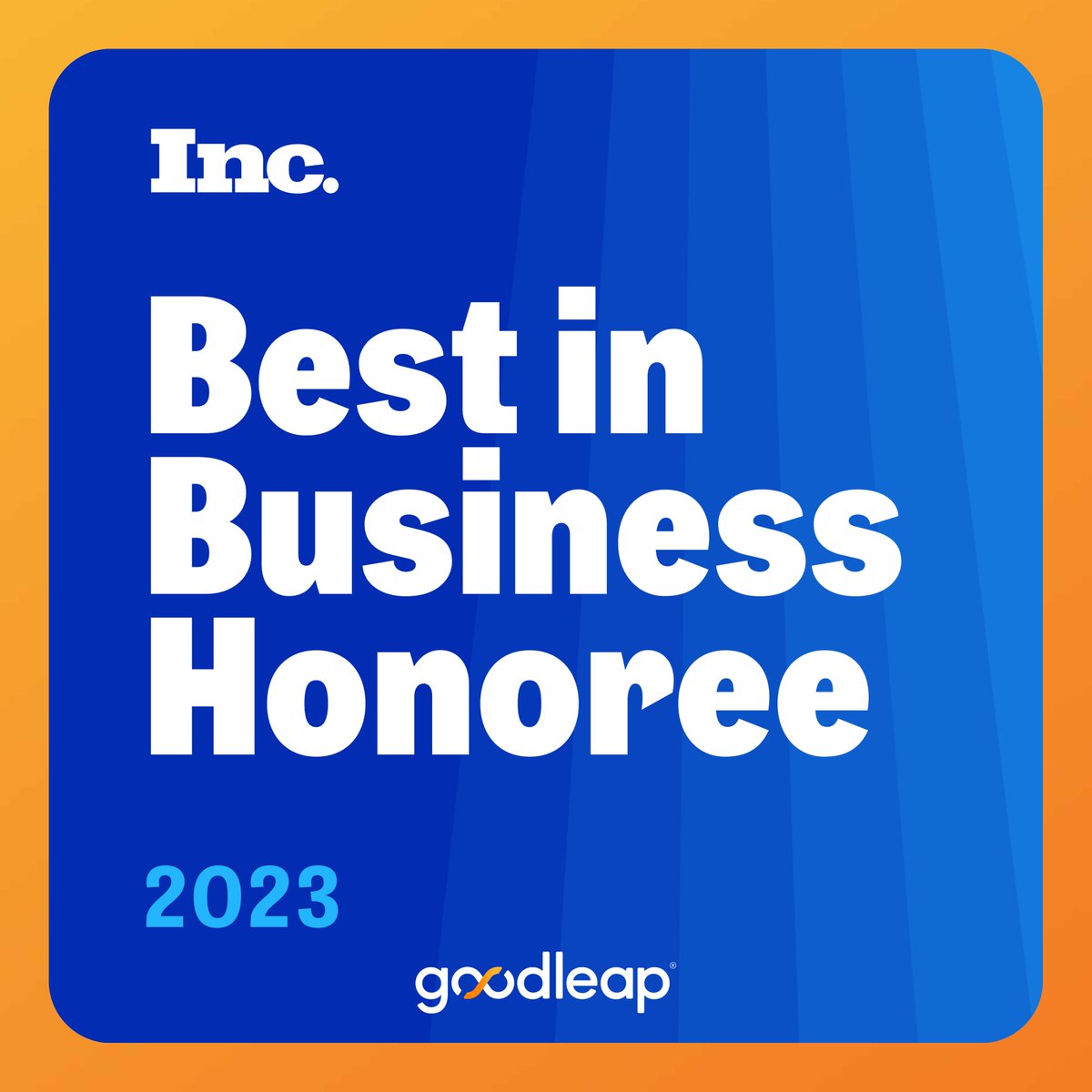 GoodLeap is excited to be an honoree of @Inc  Magazine's 2023 #BestInBusiness Awards in the Financial Services category.

The annual Best In Business list celebrates companies making the biggest impact on their communities, industries, the environment, and society.

See the full…