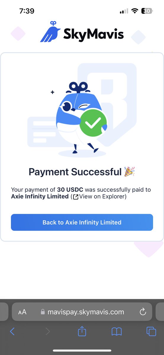 AxieFan3's tweet photo. Excited to receive my item @AxieInfinity 
#Axieisback https://t.co/OB5NEVvyPE