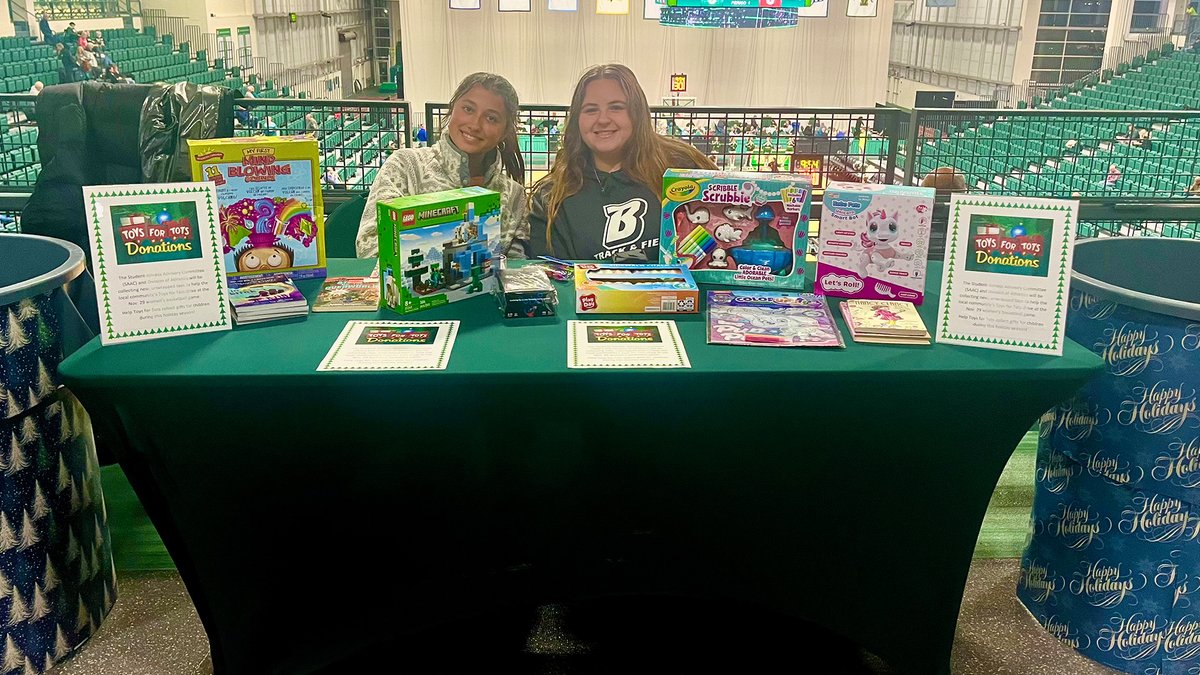 Binghamton Athletics (@bing_bearcats) on Twitter photo Kudos to <a href="/BinghamtonSaac/">BinghamtonSAAC</a> for taking part in this year's
<a href="/ToysForTots_USA/">Toys for Tots</a> campaign! tinyurl.com/3kzha49b <a href="/binghamtonu/">Binghamton University</a>
<a href="/AmericaEast/">America East</a> Kudos to <a href="/BinghamtonSaac/">BinghamtonSAAC</a> for taking part in this year's
<a href="/ToysForTots_USA/">Toys for Tots</a> campaign! tinyurl.com/3kzha49b <a href="/binghamtonu/">Binghamton University</a>
<a href="/AmericaEast/">America East</a>