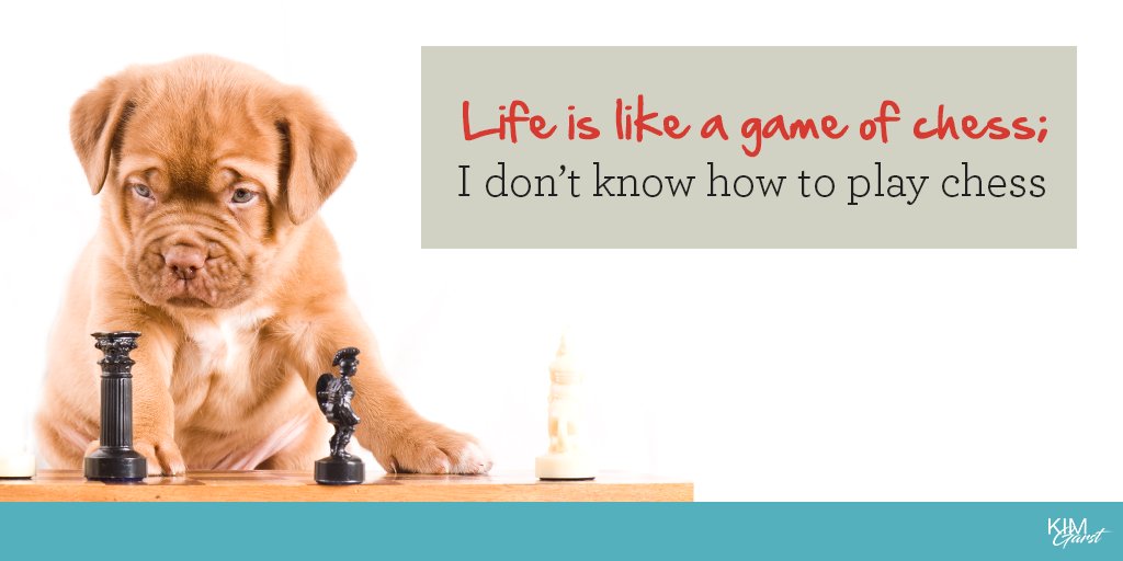 Life Is Like A Game Of Chess. I Don't Know How To Play Chess.