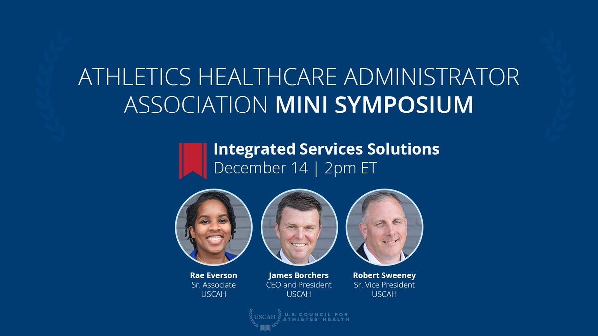 🌟 Don't miss the member only, AHAA Mini Symposium event!

🔦 Session Spotlight: 𝙄𝙣𝙩𝙚𝙜𝙧𝙖𝙩𝙚𝙙 𝙎𝙚𝙧𝙫𝙞𝙘𝙚𝙨 𝙎𝙤𝙡𝙪𝙩𝙞𝙤𝙣𝙨
➡️ Dec 14 | 2pm
➡️ CEUs Available

Reach out for more info on how to join!

#ForAthletesHealth