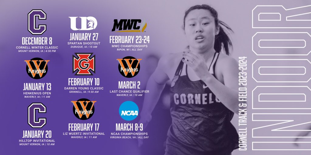 ⚡️𝑻𝑹𝑨𝑪𝑲 𝑰𝑺 𝑩𝑨𝑪𝑲⚡️ Indoor SZN incoming…we open up at home this Friday with our 1st annual Cornell Winter Classic! See you there! #TrackIsBack | #RAMILY