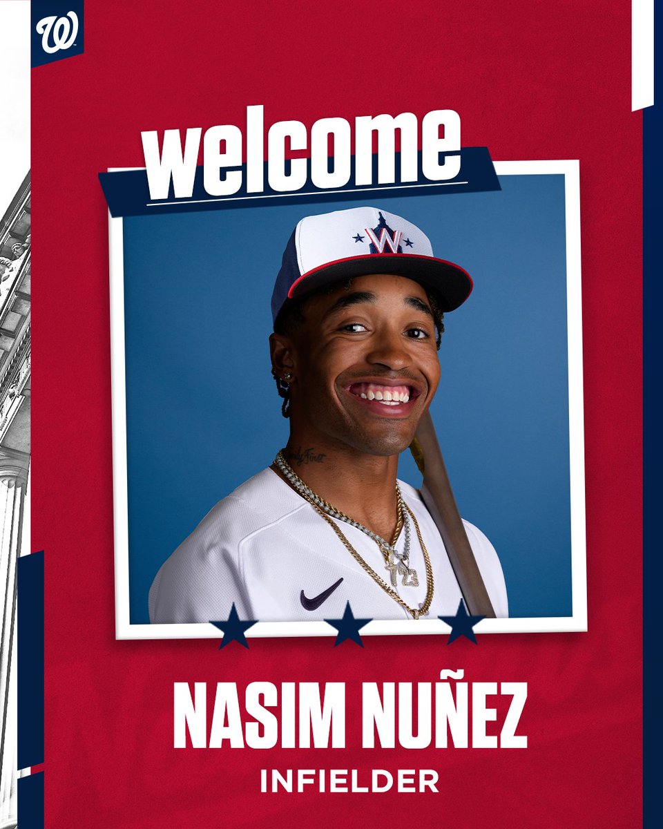 We have selected INF Nasim Nuñez in the Major League phase of the Rule 5 Draft.