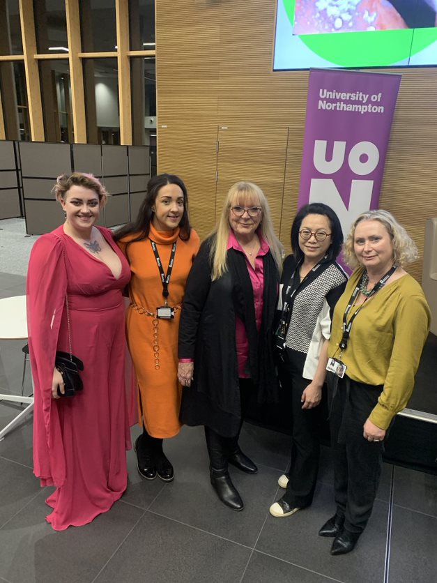 Day 2 of our visit from 3 x Oscar Winning @VeNeill, saw her in conversation with @ATStepniak in front of a crowd of over 200 students, staff and external guests from the local and national creative industries sharing stories from her amazing career and taking questions #UON