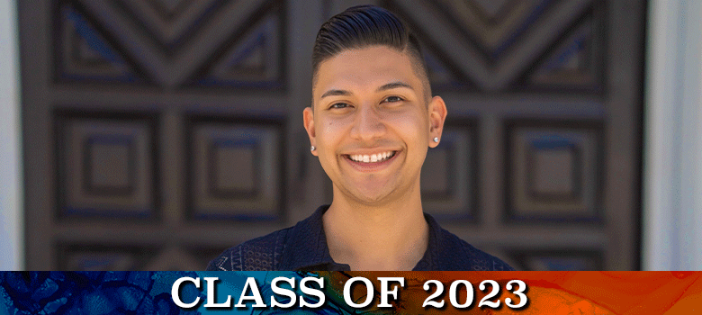 UTSA's tweet photo. Meet Derek Rodriguez. As a child, Derek was diagnosed with Rhabdomyosarcoma, a rare cancer that forms in the body’s soft tissue. 

Now cancer-free for 20 years, he'll cross the stage on Saturday and earn his Ph.D.

Check out his incredible story: https://t.co/BgC0XVy5Hc https://t.co/fuxdAQYINZ