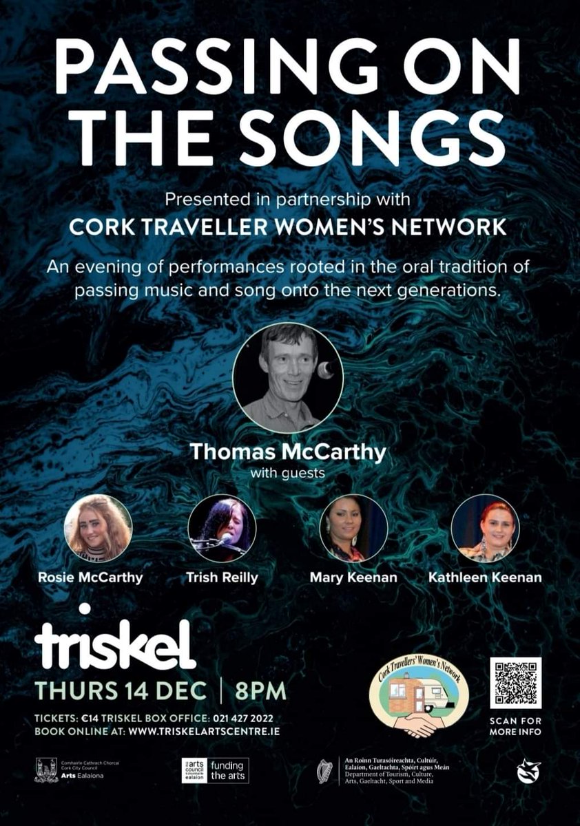 I've the pleasure of singing with these great women for Cork Traveller Women's Network at @TriskelCork on Dec 14th. Please share and come along.
