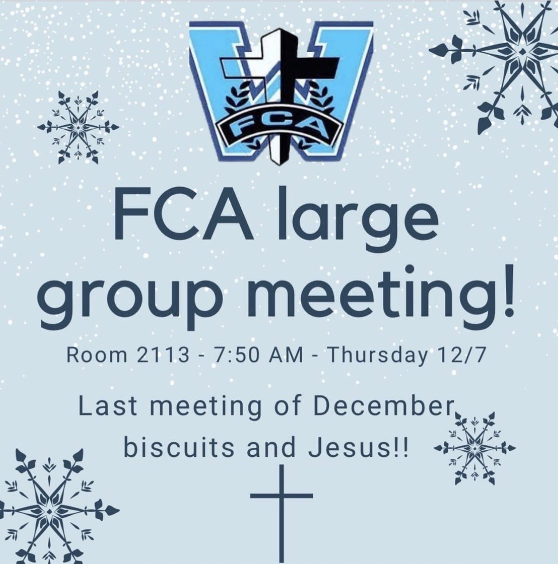 We will have a meeting this Thursday.  Bojangles will be provided!