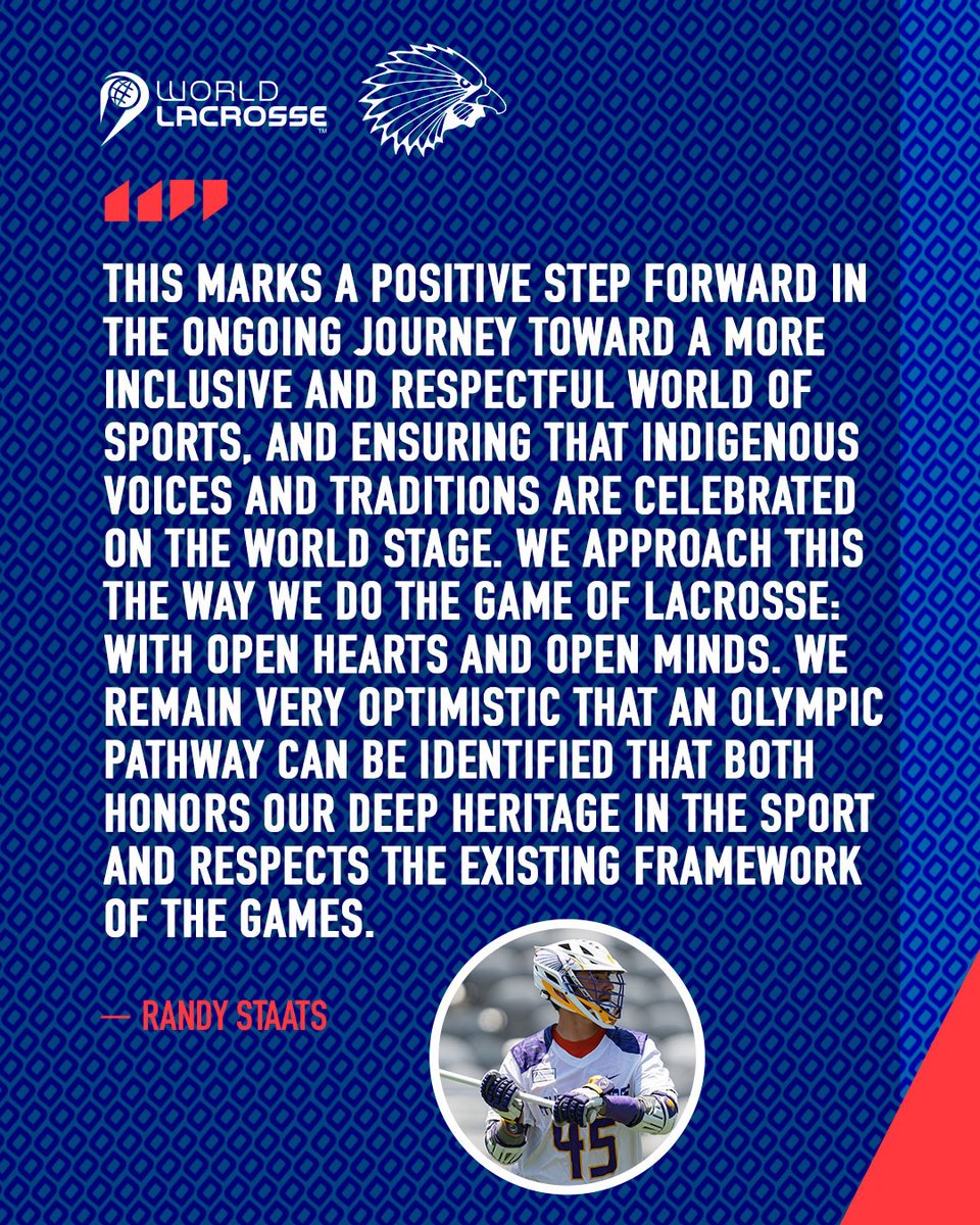Joint statement from World Lacrosse and Haudenosaunee Nationals Lacrosse: