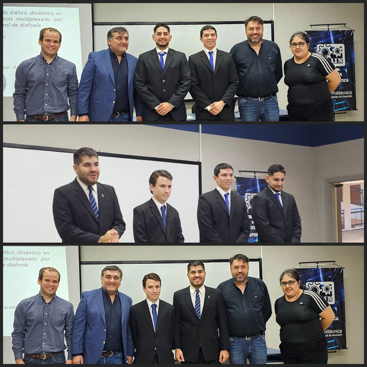 vonlucken's tweet photo. 06/12/2023: continuamos con defensas de proyectos de fin de grado de Ingeniería en Informática de la Facultad Politécnica de la Universidad Nacional de Asunción, excelentes trabajos!!. Felicitaciones para los cuatro nuevos  ingenieros! #FPUNA https://t.co/hXlHF2Yzuk