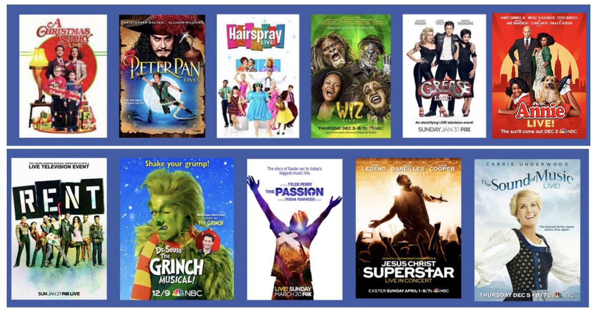 Remember back a few years ago when there were (mostly bad, with a few exceptions) live musicals on network TV?
Oh, how I miss those days!