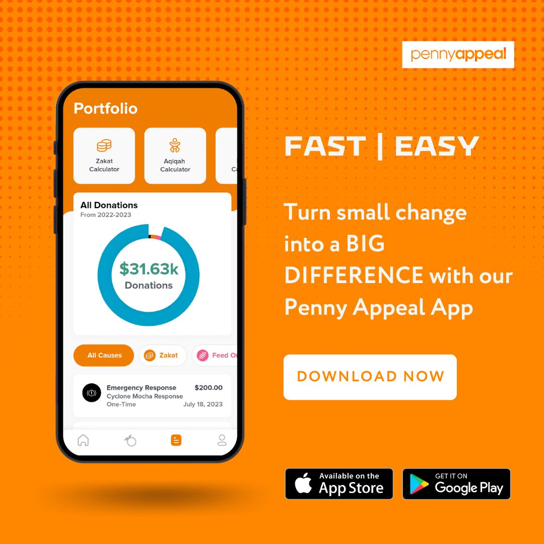 The Penny Appeal App makes donating to causes close to your heart, easier than ever. 📱🍊

Track donations, round up your spending, and much much more! Available now on the App Store and Google Play. 

#tech #pennyappeal #app