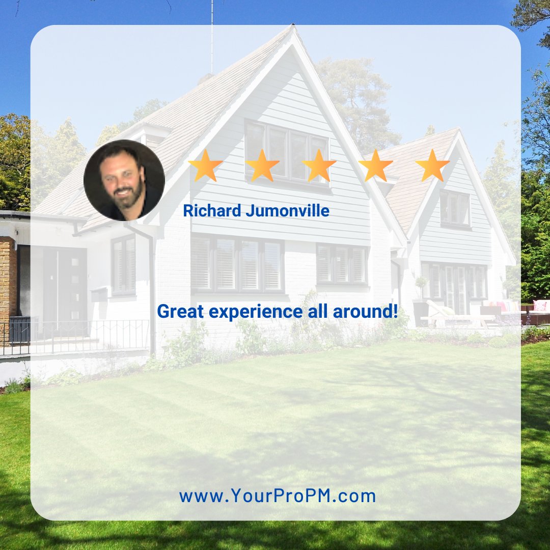 yourpropmct's tweet image. We&apos;re delighted to have left you with a positive impression! Happy clients like you make our work at Pro Property Management truly rewarding. Thank you for choosing us! 🌟

#propropertymanagement #5starbusiness #yourpropm #propertymanagementservices