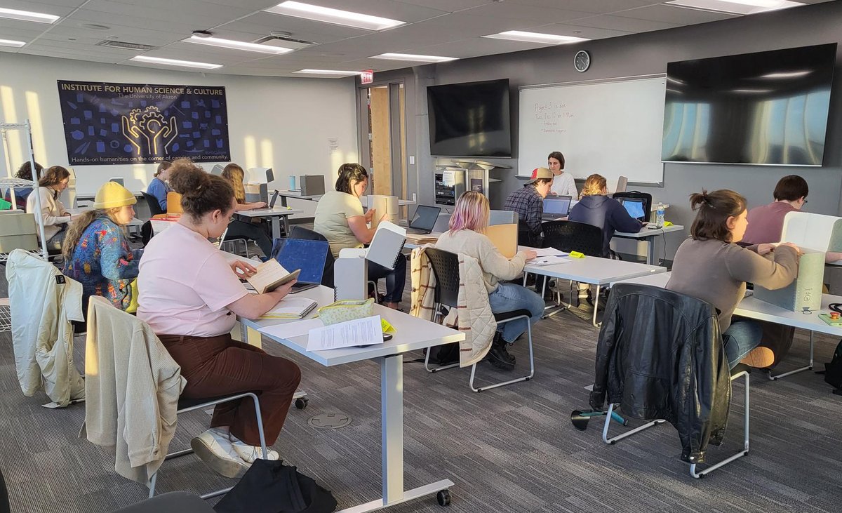 Wrapping up a successful semester, <a href="/UAkron/">The University of Akron</a> students in our Foundations of Museums &amp; Archives course spent the week working with Archivist Emily Gainer to process a full archival collection!
Learn about the Museums &amp; Archives Studies Certificate Program at uakron.edu/ihsc/education/