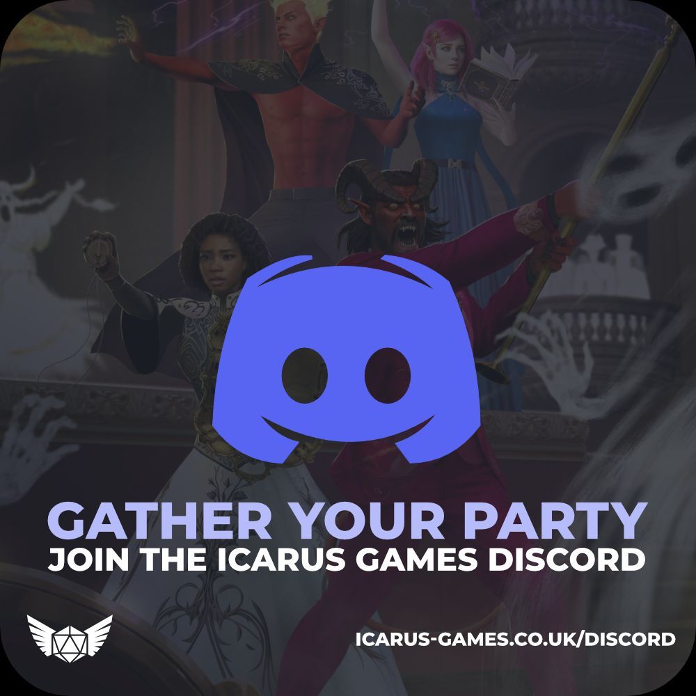 Anto 🎃 SIDEQUEST Magazine on Patreon on X: Join the Icarus Games Discord & connect with over 900 fellow #ttrpg enthusiasts! With dedicated spaces for players, game masters, and worldbuilding, it's the