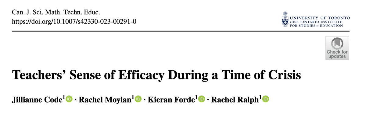 jilliannec's tweet photo. 📚 New Research Alert! 🌐 "Teachers’ Sense of Efficacy During a Time of Crisis" in @CJSMTE 

https://t.co/Fli34KGN0A

🔍 Our latest journal article dives deep into the effects of the sudden shift to emergency remote teaching (ERT) on Technology Educators (TE). We compare the teaching sense of efficacy (TSE) between practicing TE teachers and teacher candidates during this challenging period.

🚀 Insight: Experienced TE teachers felt a greater loss during the pandemic than novice teacher candidates, who rely more on contextual factors than mastery experiences.

📢 This study provides valuable insights into the challenges faced by TE educators during unprecedented times and the need for adaptable teaching strategies.

🔗 For more details, check out our full article! #TechnologyEducation #RemoteTeaching #TeachingEfficacy #EducationResearch

@ALIVEUBC @UBCEducation @kieranjforde