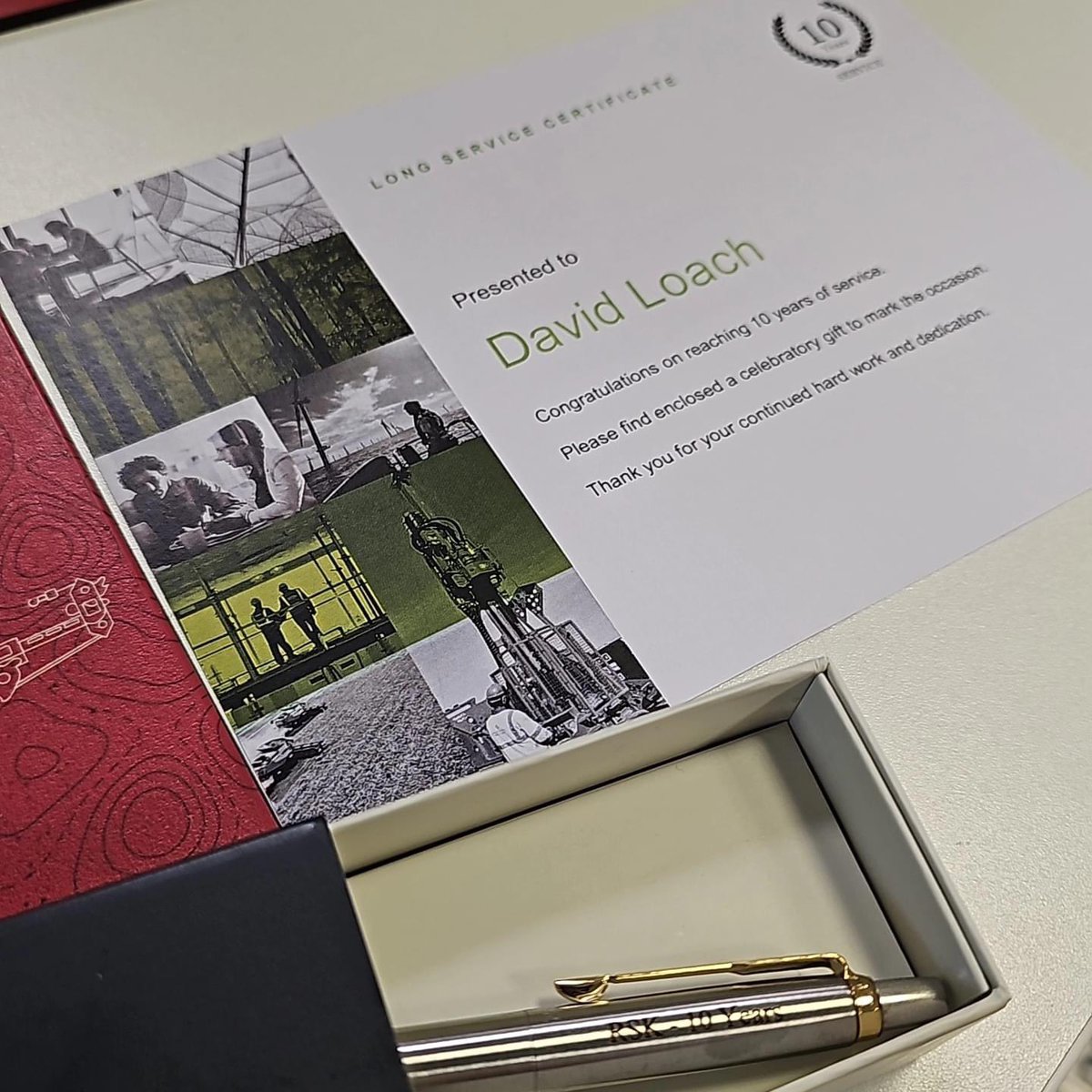 Congratulations to David Loach for completing his 10 years of service with us. 

We look forward to seeing what interesting projects he gets involved with for the next 10 years. 

Part of the <a href="/RSKGroup/">RSK</a>