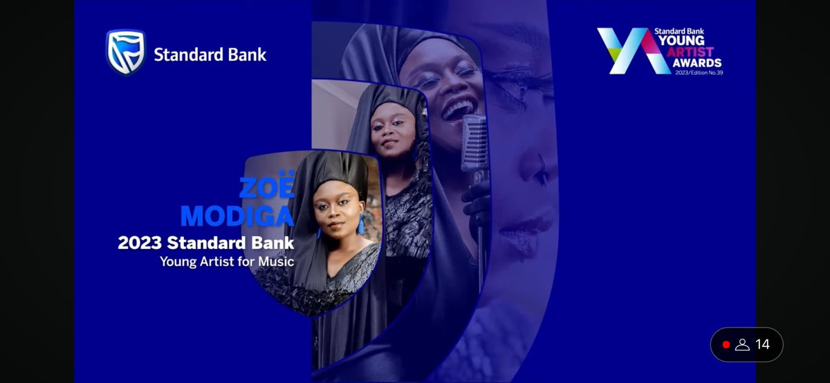 LadySkollie's tweet photo. The #SBYA2023 winners for Performance Art and Music @Zoe_Modiga #AngelHo @StandardBankArt 2024 the 40th year of the award and the 50th year of @artsfestival IMAGINE THIS 🌀🇿🇦🔮 https://t.co/pEJmOC7jCA