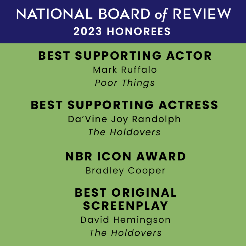 #markruffalo #davinejoyrandolph #bradleycooper #davidhemingson #PoorThingsFilm #PoorThings #TheHoldovers #NBR #NBRawards #NBRgala #nationalboardofreview