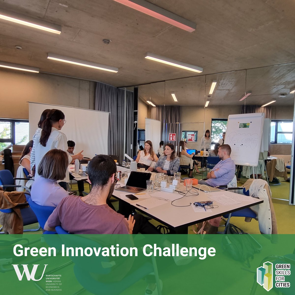 G4C_EU's tweet photo. During the Green Innovation Challenge, the WU learners conducted stakeholder analysis and proposed a business model for the innovative solutions.

@EUErasmusPlus https://t.co/h04upqgQKR