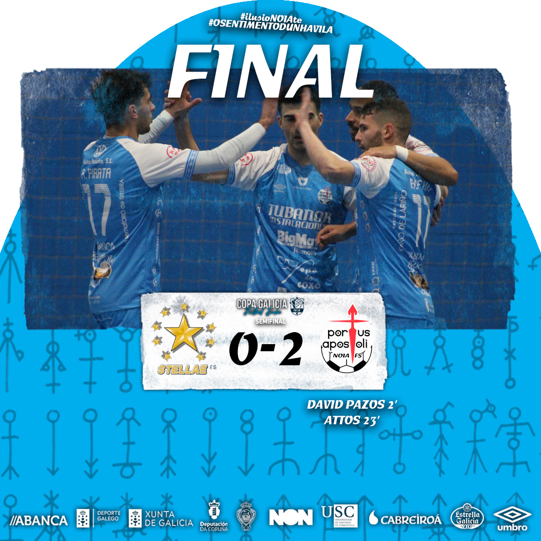 NoiaFutbolSala's tweet photo. 🔚 FINAL! | #StellaeNoiaPAFS #CopaGalicia 

Stellae FS - Valga 🟡 0⃣➖2⃣ #NoiaPAFS 💙💙

💪 Estaremos na nosa CUARTA final consecutiva de Copa Galicia!

#OSentimentoDunhaVila #ilusioNOIAte https://t.co/rYMZko680o