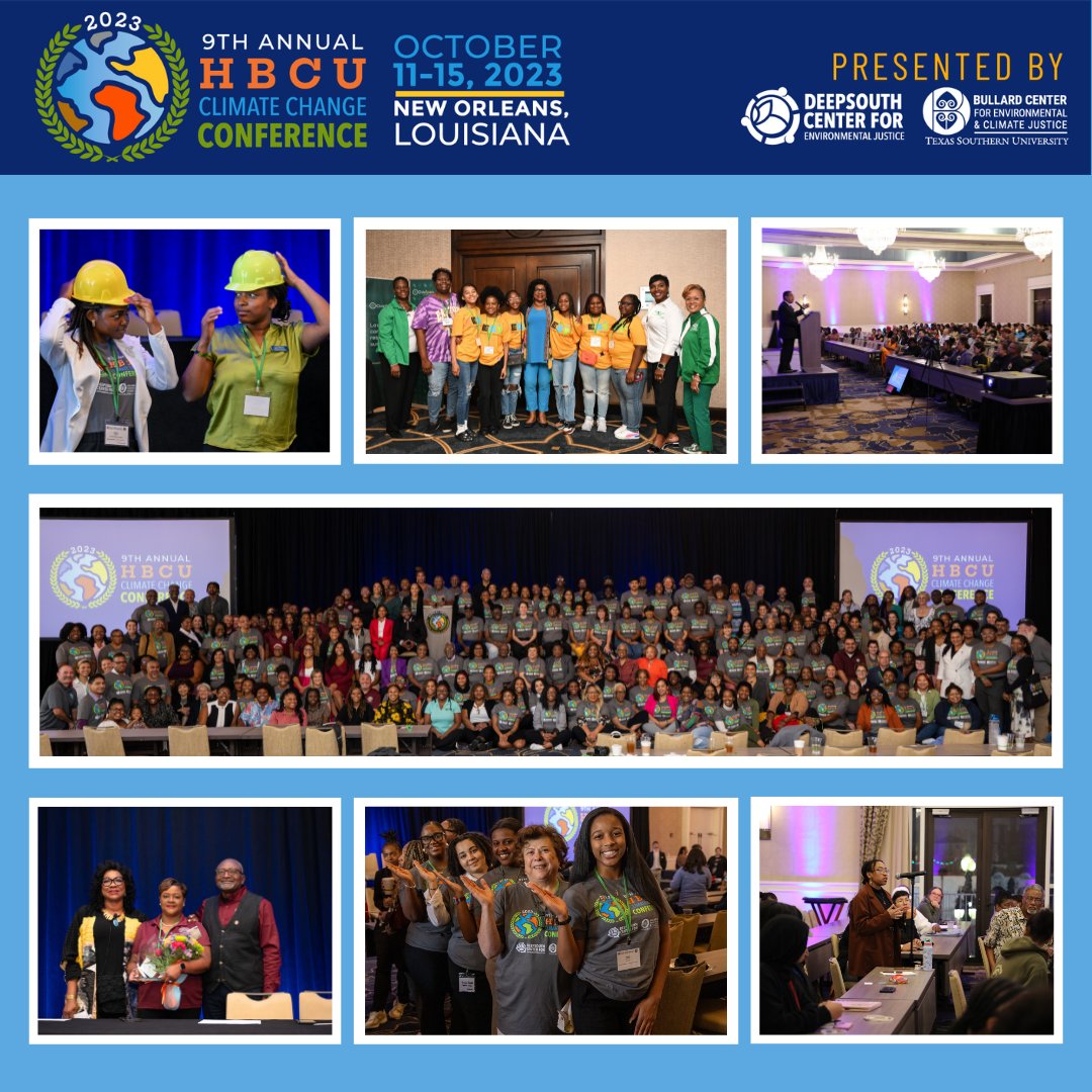 🧵 This year's #HBCUClimateChange conference was the most successful to date! It brought together 450+ students, faculty, community leaders, lawmakers, and climate justice leaders in New Orleans to reflect and evaluate ways to move forward our fight for #EnvironmentalJustice.