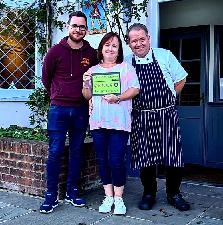 'On the first day of Christmas the Council gave to me....' another 5 hygiene rating! Congratulations to Team McNelly at the White Horse, Wokingham on such a well-deserved award. It's a real pleasure to work with such a dedicated family. Here's to a great festive period.