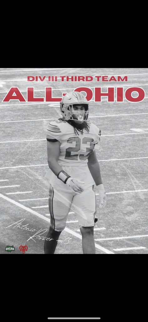Blessed to be named All Ohio linebacker!!🐉