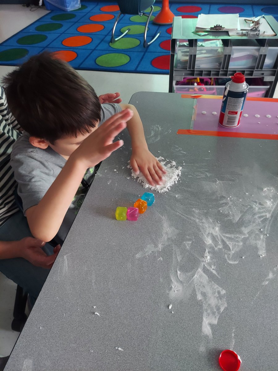 MsMoore50's tweet photo. No fun was had in the making of fake snow! #OnlyinLifeSkills #CrosBees #HarvardRising #Sensoryfun https://t.co/8gTO1CNFpB