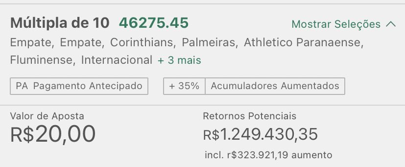Todo apostador brasileiro hoje: