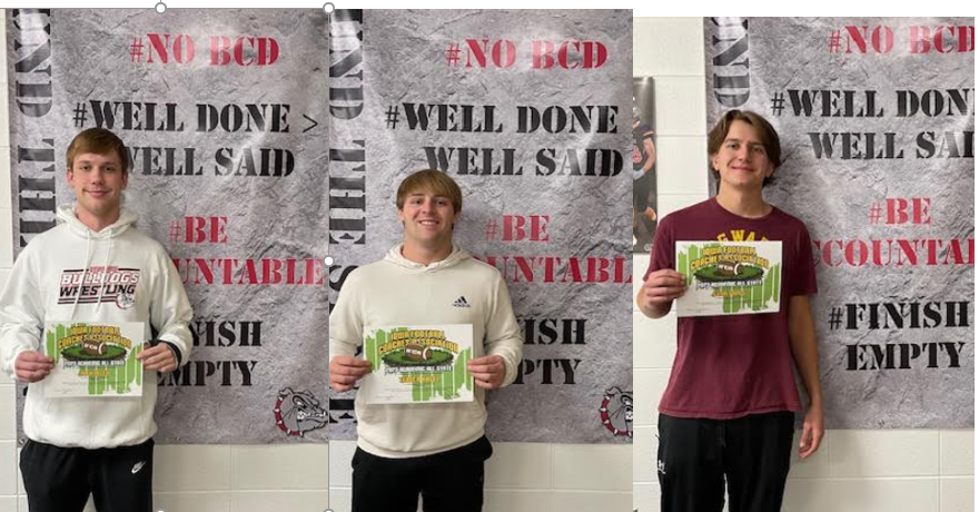 Congrats to Alex, Teagen, and Evan for being selected  Academic All-State Football, great job <a href="/DogsFB_LCHS/">Bulldog Football</a>