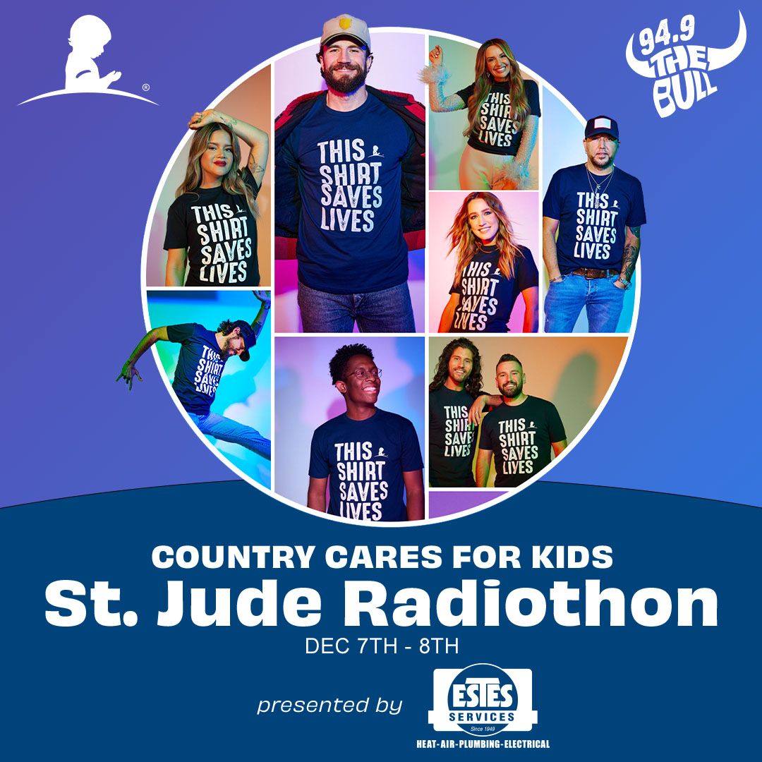 Tomorrow, the 94.9 the Bull St. Jude Radiothon presented by @estesservices is starting! 

Every Partner in Hope will receive a #ThisShirtSavesLives shirt, so you can tell the world you are helping battle childhood cancer.

Sponsored by @beavertoyotaga

949thebull.iheart.com/calendar/conte…