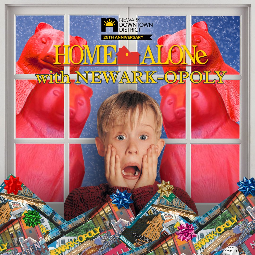 DowntownNewark's tweet photo. This #Add2CartWednesday, level up your holiday shopping with Newark-Opoly โ the ultimate gaming thrill that even Kevin from 'Home Alone' would approve! ๐ Get ready for endless fun. Click the link in our bio to bring home the excitement! ๐ฎ๐ ๐
#GiftsFromTheHeart #NDD25 https://t.co/bzO2MNuBtk