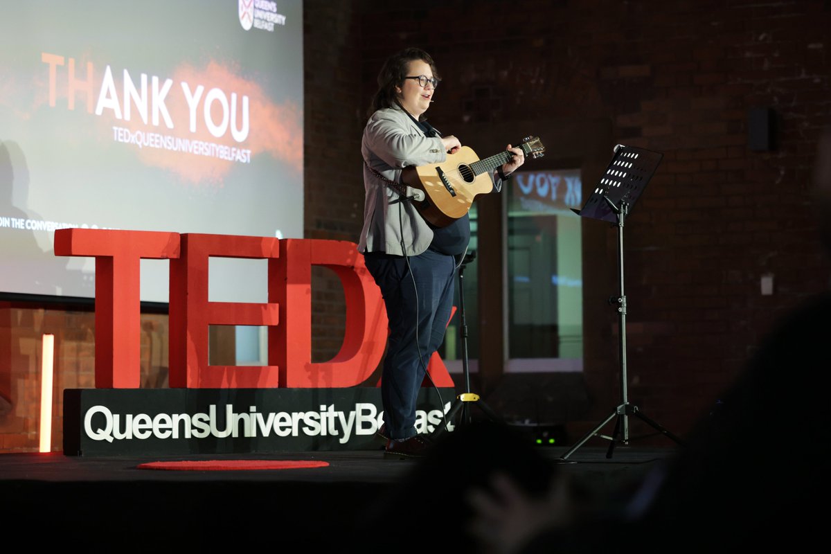 TEDxQueensUniversityBelfast (@tedxqub) on Twitter photo Our host, <a href="/EmerMOfficial/">Emer Maguire</a>, takes to the stage to perform a short song to close todayâs #TEDxQueensUniversityBelfast Our host, <a href="/EmerMOfficial/">Emer Maguire</a>, takes to the stage to perform a short song to close todayâs #TEDxQueensUniversityBelfast