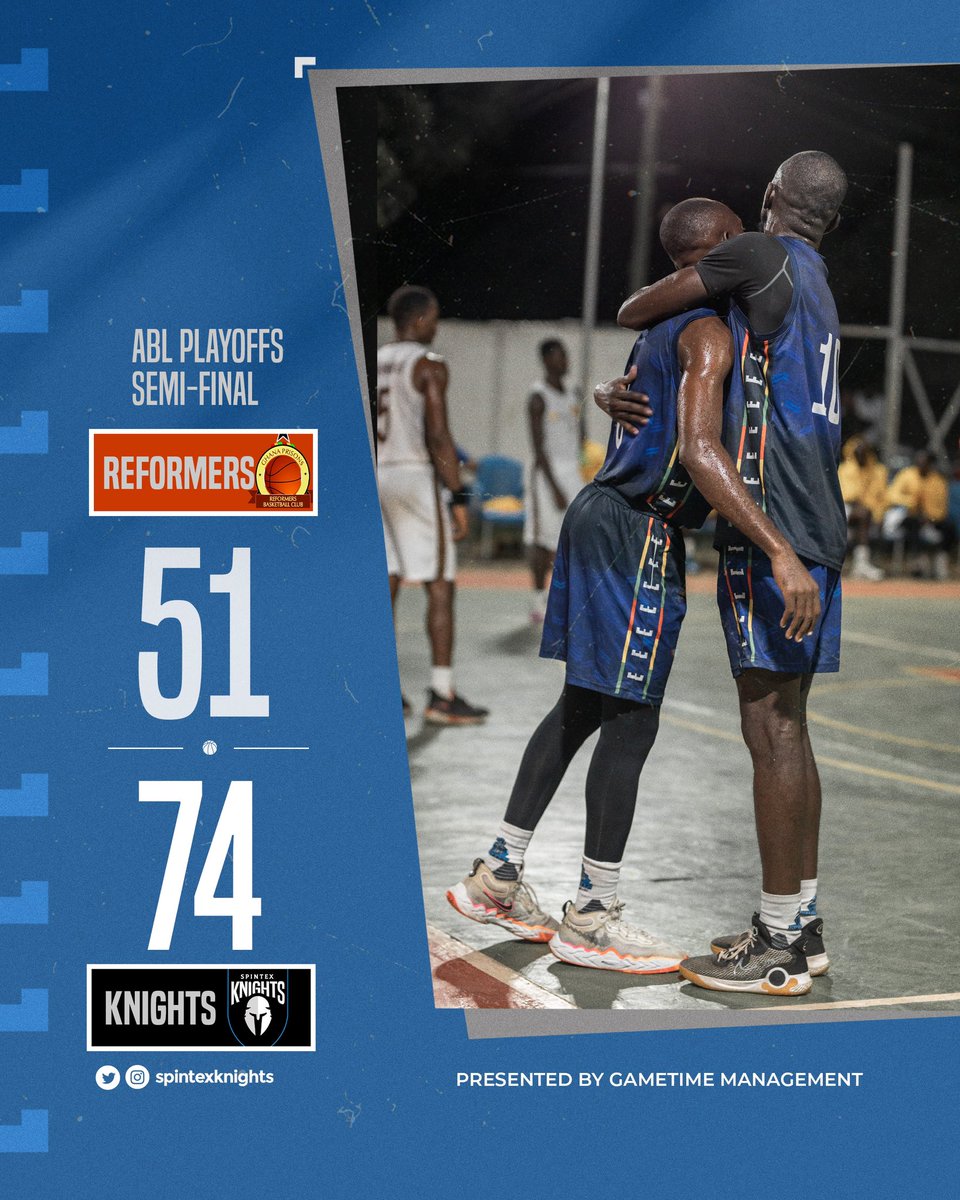 spintexknights's tweet photo. In our first season in Division 1, we are finals bound! Beat reformers tonight to clinch a finals spot!! On to the finals we march!! 

 #basketball🏀 #playoffsbasketball #nbaafrica #abl #ghanabasketball #worldbasketball #africabasketball #playoffs2023 #knights #wearenobles #onamission #dontstopbelieving #foryoupage